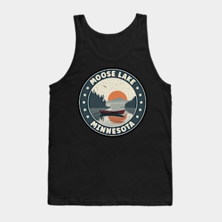 Moose Lake Minnesota Sunset Tank Top